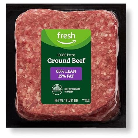 brand ground beef  lean fat  lb