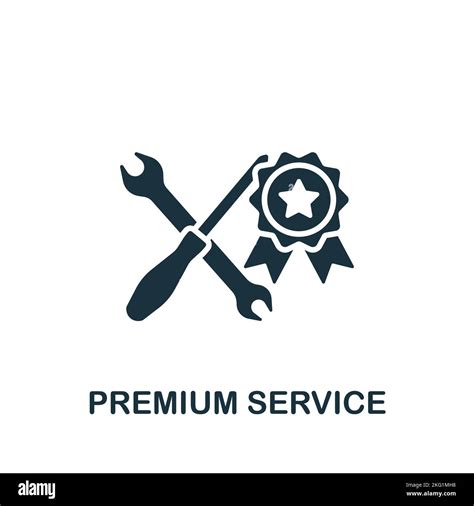 Premium Service Icon Monochrome Simple Project Planning Icon For