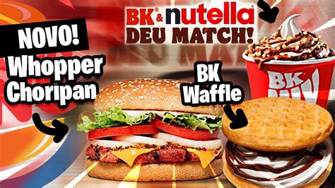 NOVO LANCHE DE LINGUIÇA DO BURGER KING WHOPPER CHORIPAN E PROVANDO BK