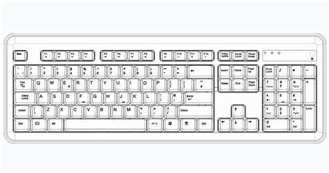 Qwerty Keyboard Layout Diagram