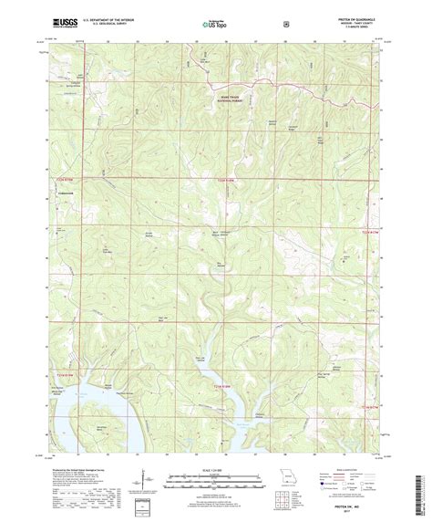 Mytopo Protem Sw Missouri Usgs Quad Topo Map