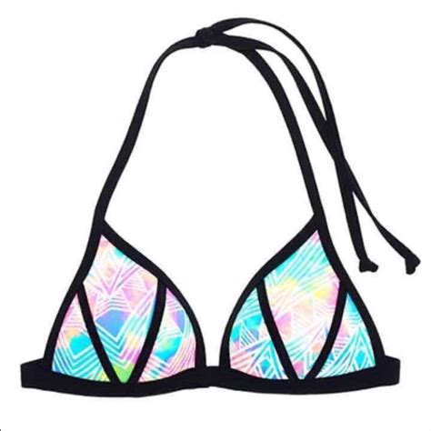 Pink Victoria S Secret Swim Victorias Secret Pink Push Up Triangle Bikini Top Poshmark