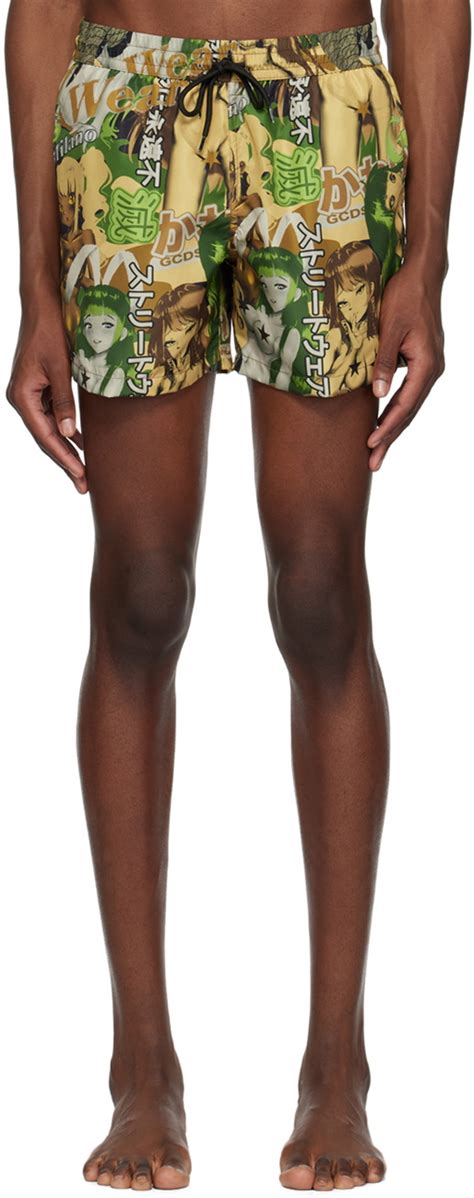 Gcds Green Hentai Swim Shorts Gcds