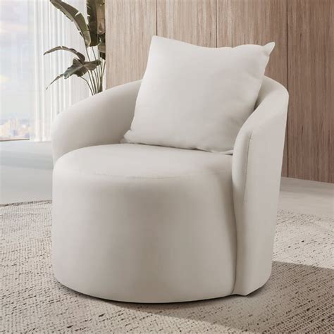 Poltrona Decorativa Redonda Califórnia Nude Leroy Merlin