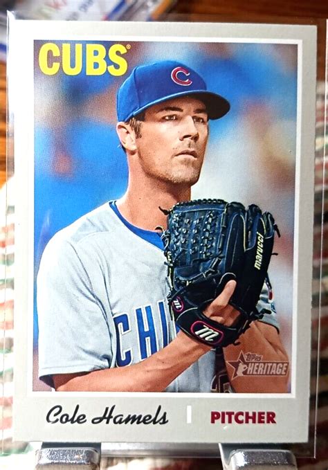 2019 Topps Heritage 258 Cole Hamels For Sale Online EBay