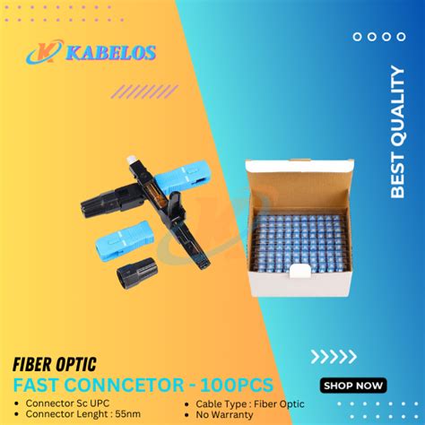 Jual Fast Connector Scupc Fiber Optic Sc Upc Fast Connector Ftth 100