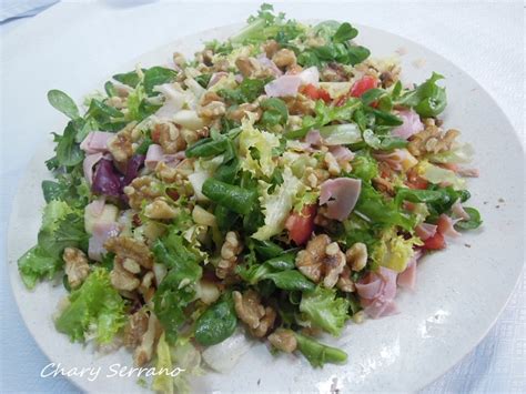 Ensalada De Mezclum Con York Y Nueces Mi Cocina Y Otras Cosas Chary