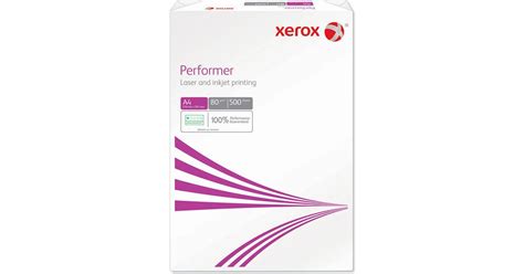 Xerox Performer A4 80g/m² 500stk • Se PriceRunner