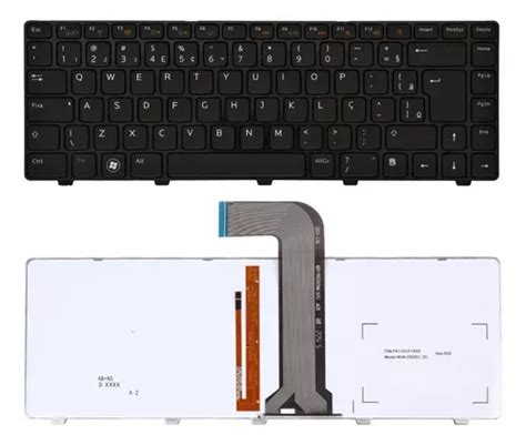 Teclado Iluminado Para Dell Vostro Compatível Aer01600260 Br