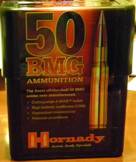 Hornady 50 Bmg A Max 50 750 Gr Match Ammo 30 Rd Amax Ammunition 50 Bmg For Sale At Gunauction