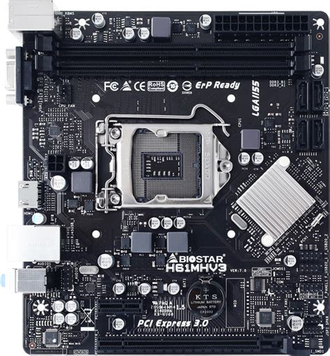 Материнская плата Biostar H61MHV3 (s1155, Intel H61, PCI-Ex16 ...