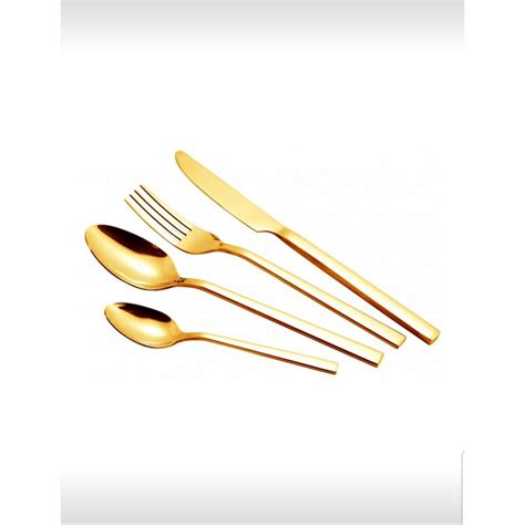 Set 24 Tacamuri Aurii Inox Emagro