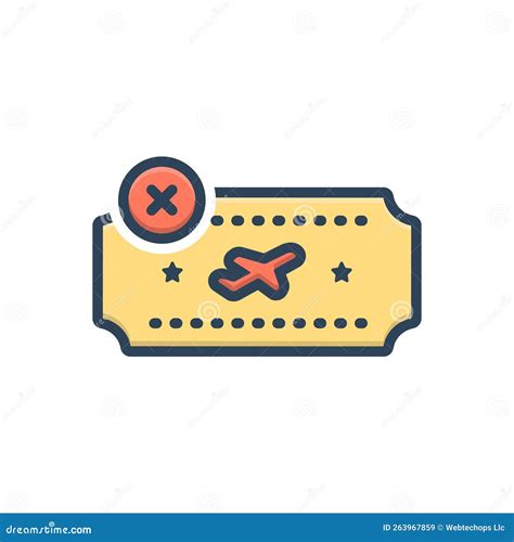 Rejected Cancelled Notices Line Art Icon For Apps Or Websites Cartoon