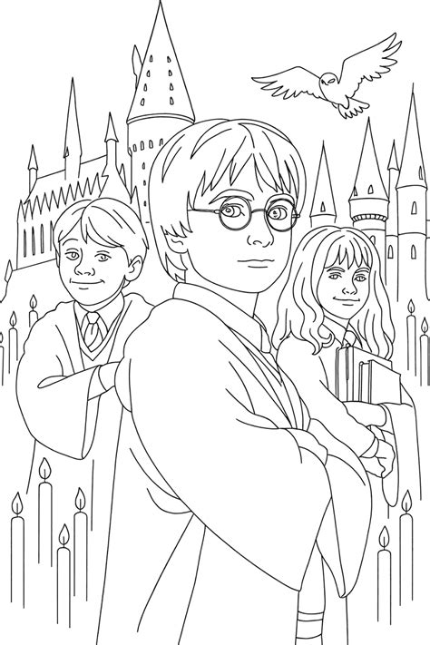 Desenho De Harry Potter - 14 Desenhos de Harry Potter para colorir e imprimir
