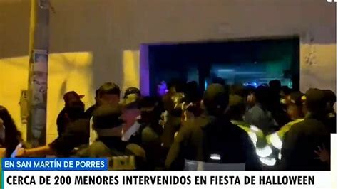 Halloween intervienen a más de 200 jóvenes en discoteca en San Martín