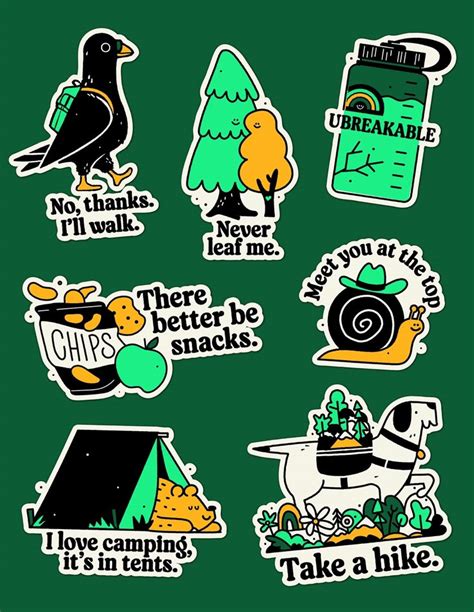 Outdoor Stickers In 2025 Outdoor Stickers Sticker Design Summer Sticker