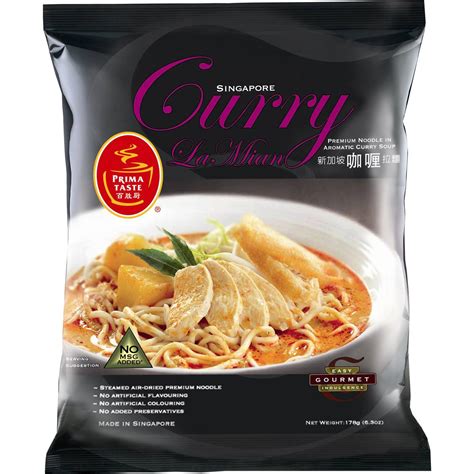 Prima Singapore Curry La Mian 178g Woolworths