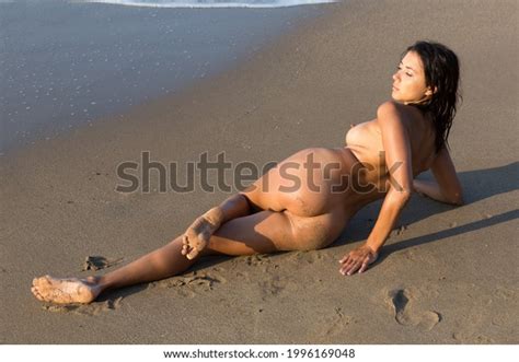 Back View Seductive Naked Girl Playfully Stock Photo Shutterstock