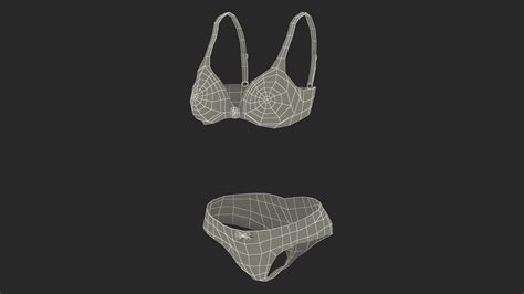 D Model Floral Lace Lingerie TurboSquid