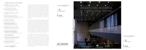 Archi Book Arquitectura Moderna En Am Rica Latina Altres T Tols De La Collecci