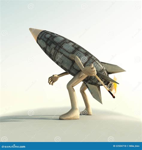 Cartoon rocket at launch stock illustration. Illustration of journey ...