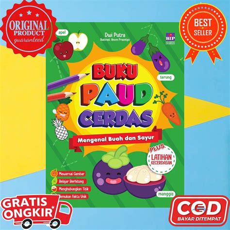 Jual Buku Belajar Aktivitas Paud Tk Ra Cerdas Mengenal Buah Dan Sayur