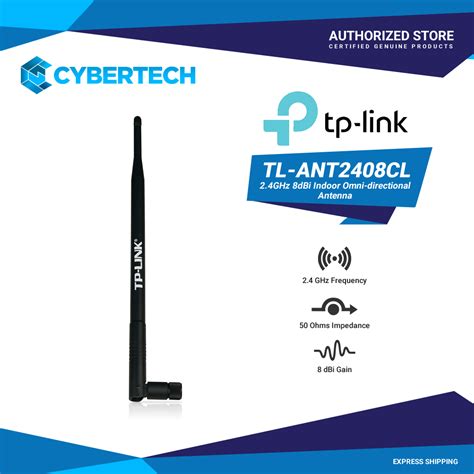 TP-Link TL-ANT2408CL 2.4Ghz 8Dbi Omni-Directional Antenna | Shopee ...