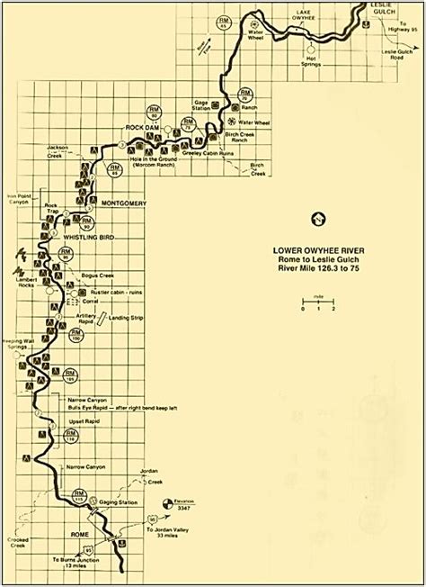 Owyhee River Fishing Map Owyhee River Rafting Map Fishing Maps