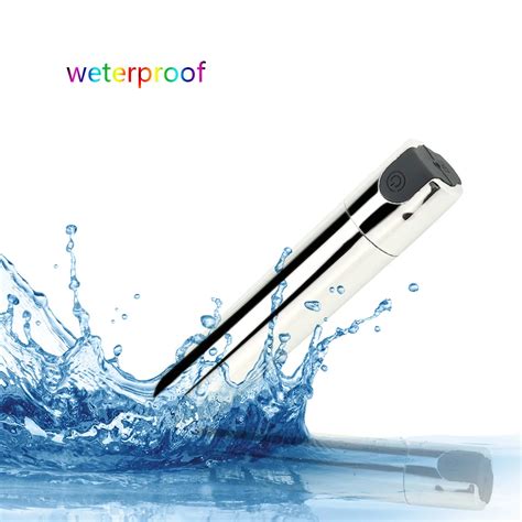 10 Speeds Silver Rechargeable Bullet Vibrator Waterproof Wireless Power Dildo Mini Bullet