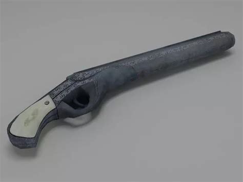 Simple Shotgun Vintage Weapon Free 3d Model Blend C4d Dae Fbx