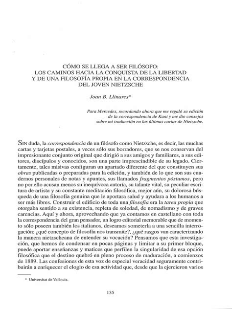 Como Se Llega A Ser Filosofo | PDF | Friedrich Nietzsche | Arthur ...