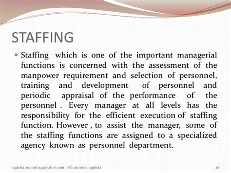Importance Of Organization And Staffing