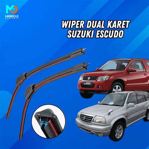 Jual Wiper Mobil Dual Karet Suzuki Escudo Grand Escudo Frameless