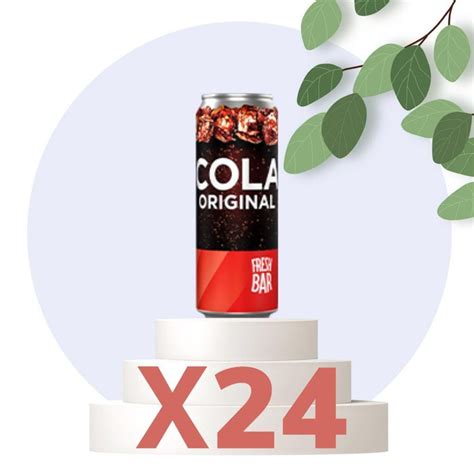 Газированный напиток FRESH BAR COLA ORIGINAL 0.45л, 24 шт. - купить с ...