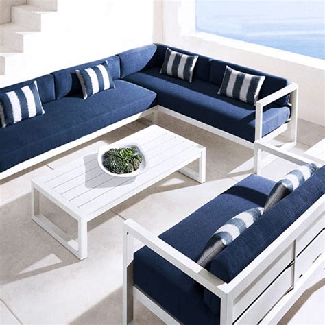 outdoor sofa combination luxury comfort   outdoor spaces
