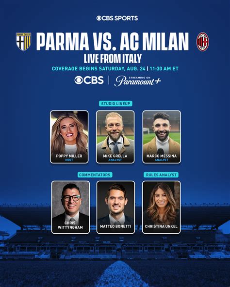 Paramount Press Express CBS SPORTS TO FEATURE SERIE A MATCH ON