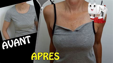 DIY couture facile Mon T shirt se transforme en débardeur YouTube