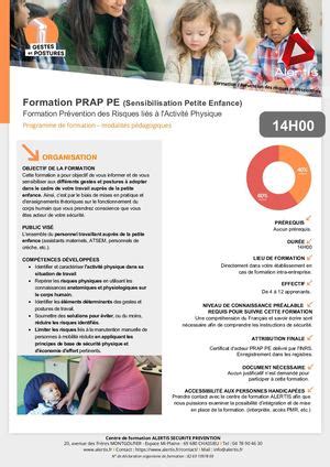 Calaméo - Fiche Programme Formation Prap Pe Petite Enfance Centre De