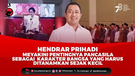 Hendrar Prihadi Meyakini Pentingnya Pancasila Sebagai Karakter Bangsa