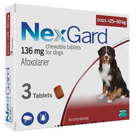 NexGard (НексГард) жевательная таблетка для защиты собак 25-50кг ...