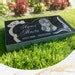 Flat Headstone X X Inches Black Granit Laser Engrave Etsy