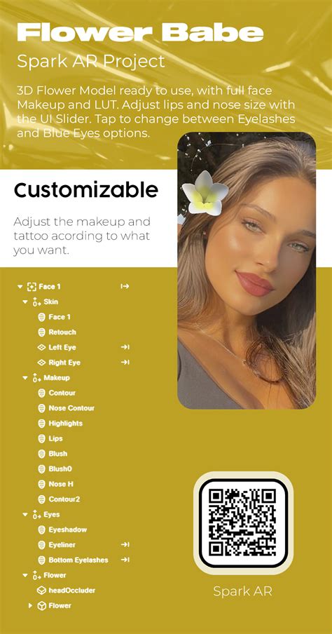 Viral Flower Babe D Flower Model Full Face Makeup