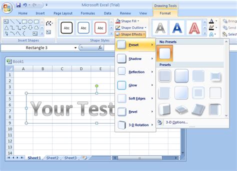 Excel Clip Art Behind Text