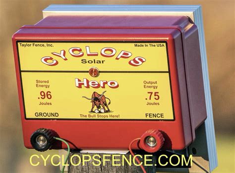 Buy Cyclops Super Solar Powered Electric Fence Charger Kit Cyclops Fence Chargers