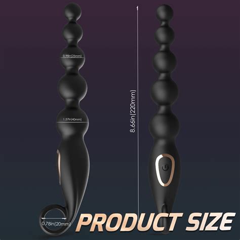 New Upgraded Sextoy Vibrating Anal Beads Butt Plug Graduated Design