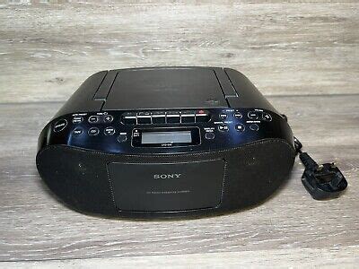 Sony Cfd S Cd Radio Cassette Tape Recorder Player Am Fm Black Working