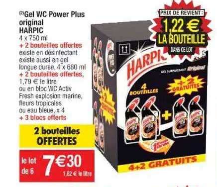 Promo Gel Wc Power Plus Original Harpic Chez Cora ICatalogue Fr