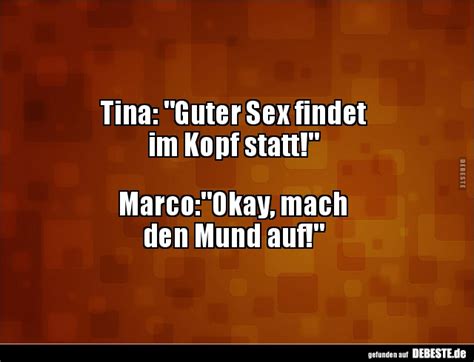 Tina Guter Sex Findet Im Kopf Statt Marco Okay Mach Debeste De