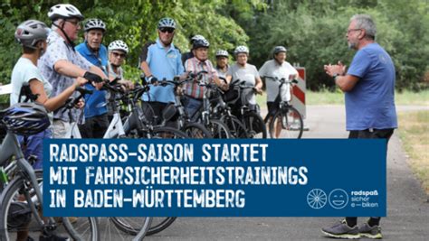 Saisonstart der radspaß Fahrsicherheitstrainings ADFC Baden Württemberg