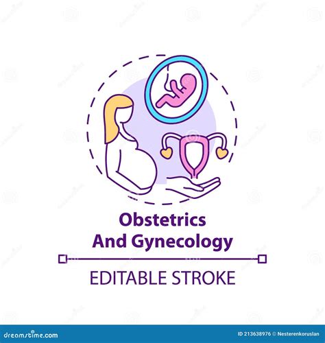 Obstetrics And Gynecology Concept Icon Stock Vector Illustration Of